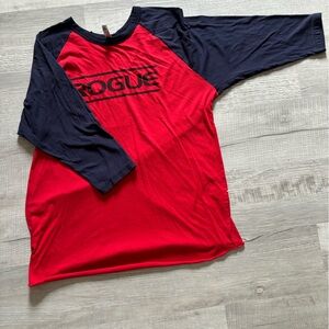 Rogue Fitness 3/4 sleeve Baseball tee Men’s size XL